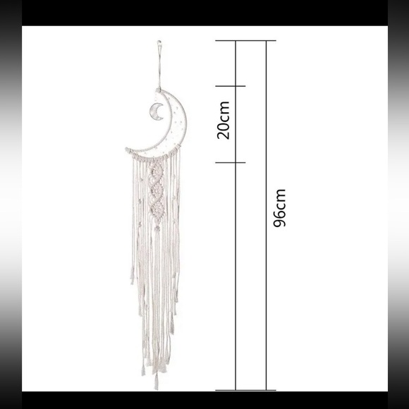 Moon Macrame Wall Decor (without the lights) - Picture 4 of 4